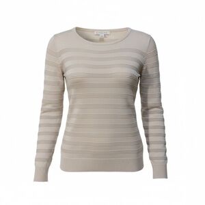 Emaline Striped Pullover Sweater Women's Large Long Sleeve